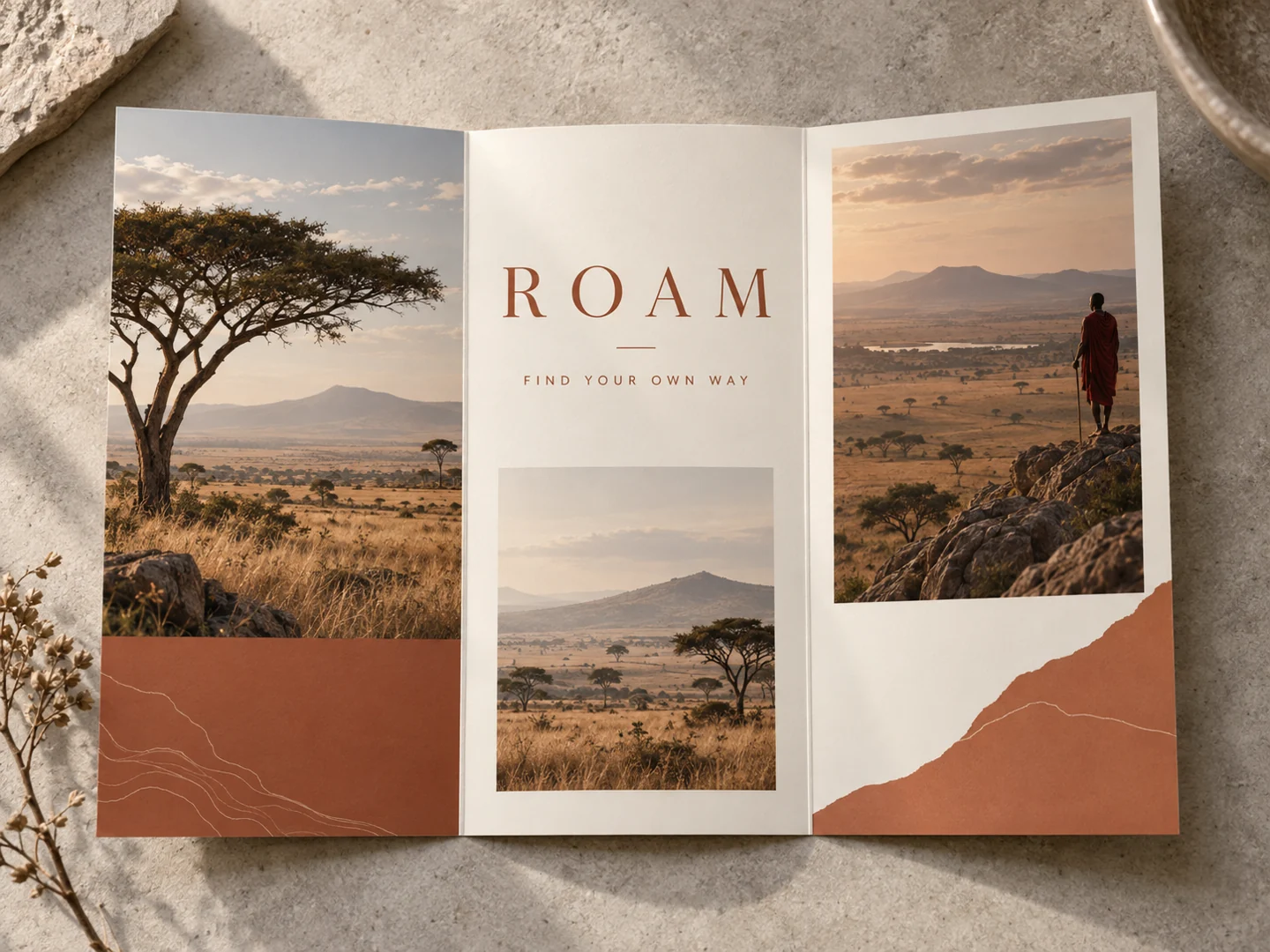 Professional tri-fold brochure design for a Kenyan business