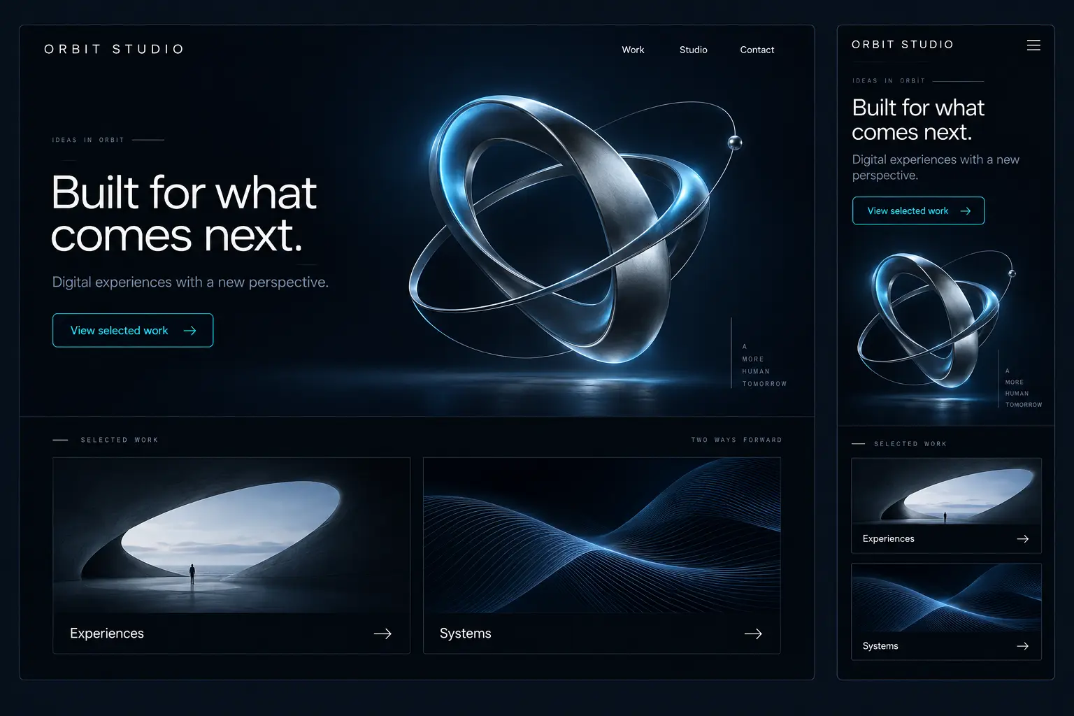 Interactive web-based company profile interface designed for a Kenyan business